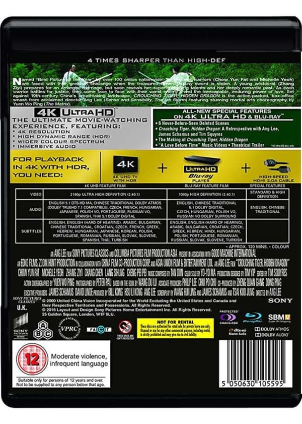 Crouching Tiger, Hidden Dragon (2000) (4K UHD)