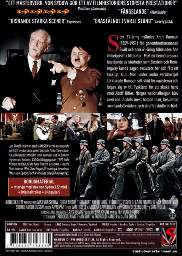 Hamsun (1996) (DVD)