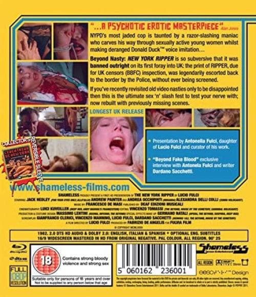 New York Ripper (1982) (Blu-Ray)