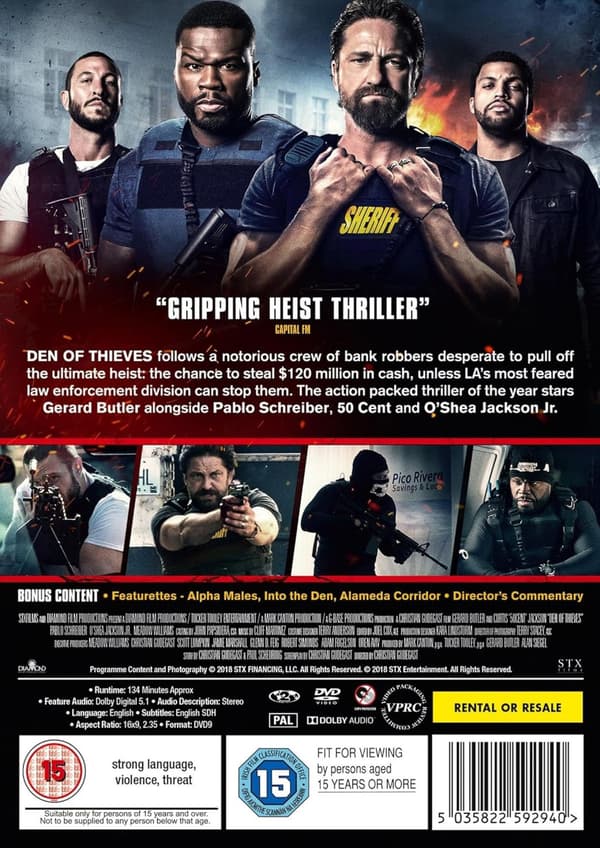 Den Of Thieves (2018) (DVD)