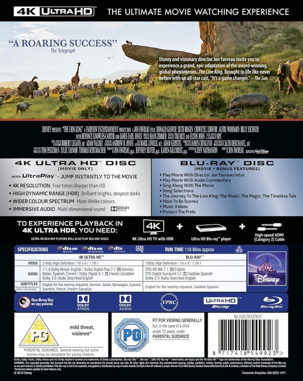 The Lion King (2019) (4K UHD)