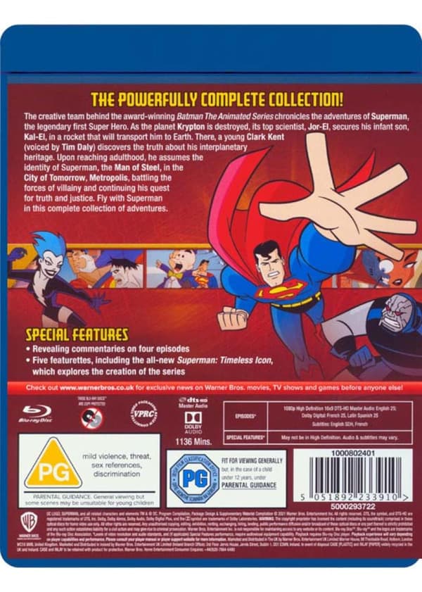 Superman: The Animated Series The Complete Series (1996-2000) (Blu-Ray)