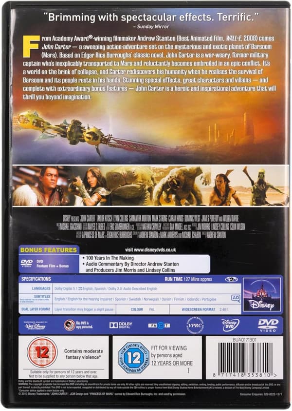 John Carter (2012) (DVD)