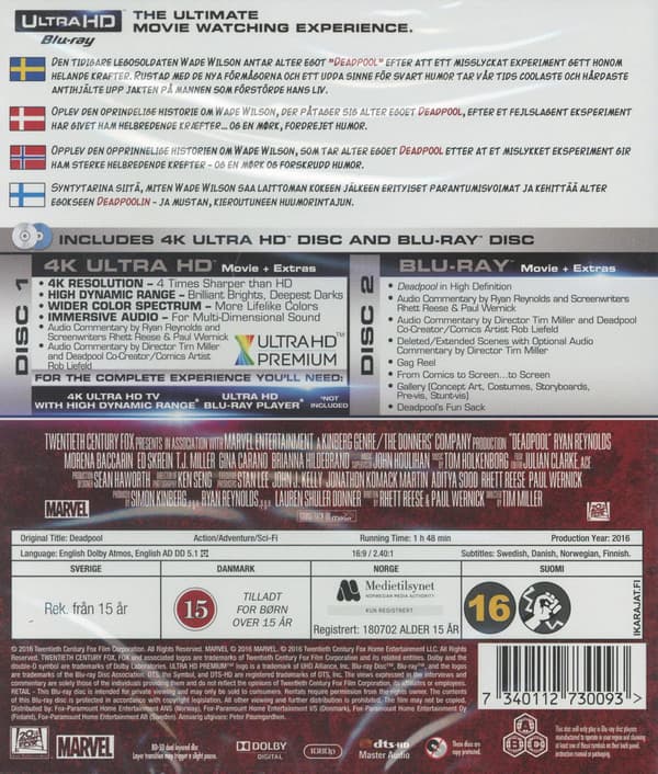 Deadpool 1 (2016) (4K UHD)