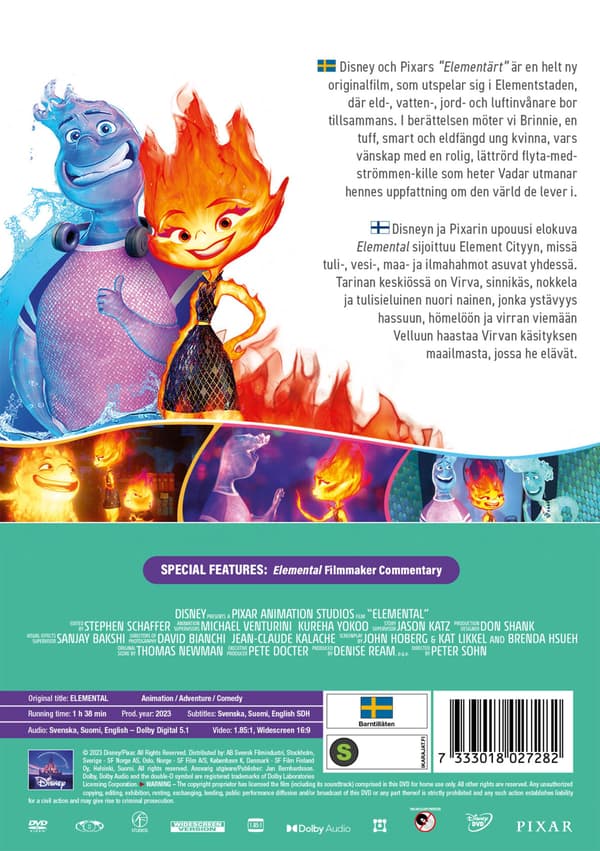 Elemental (aka Elementärt) (2023) (DVD)