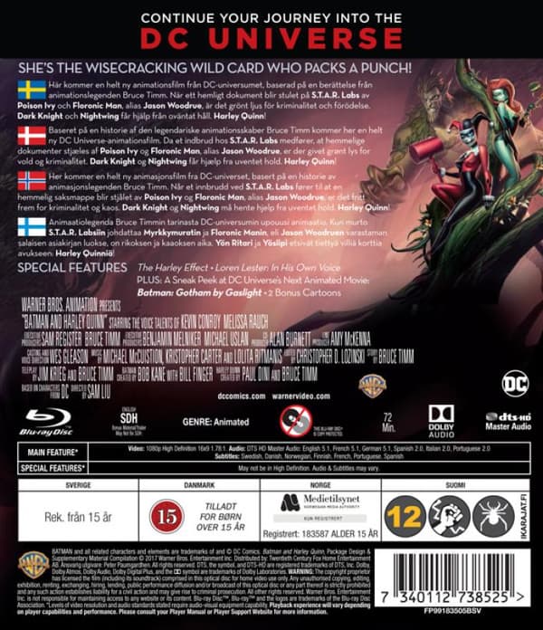 Batman and Harley Quinn (2017) (Blu-Ray)