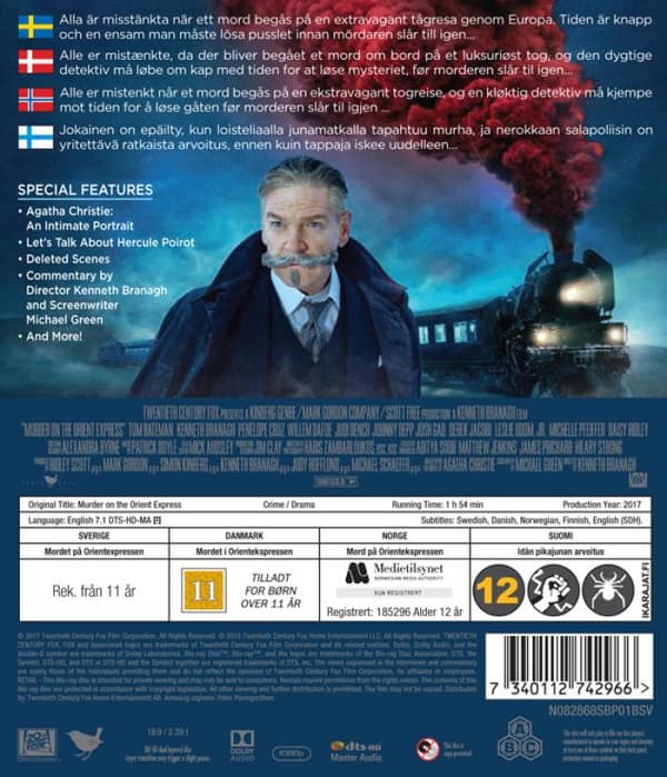 Murder on the Orient Express (2017) (Blu-Ray)