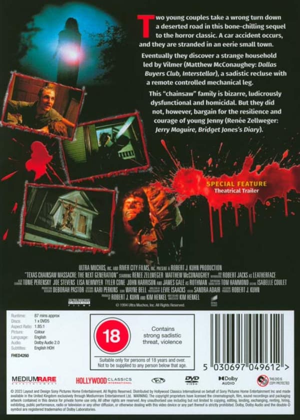 The Texas Chainsaw Massacre: The Next Generation (1994) (DVD)