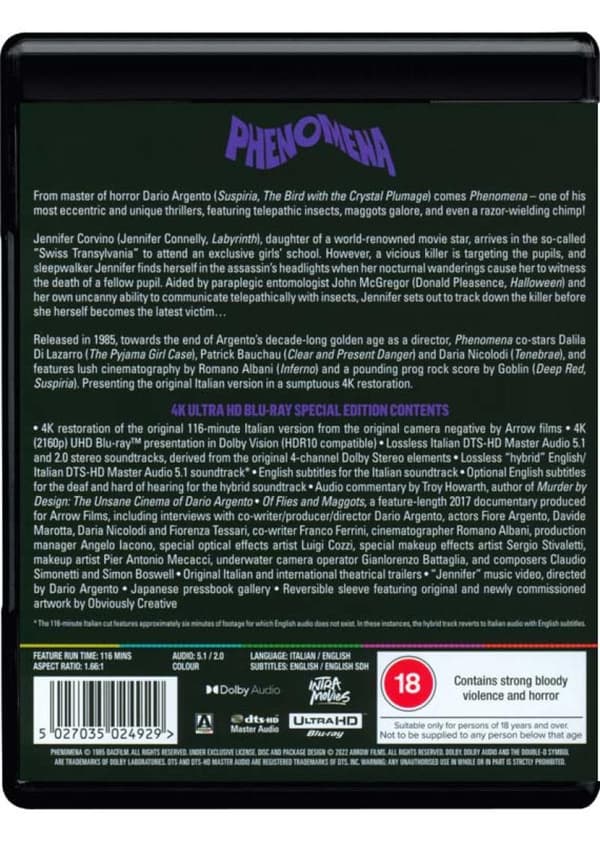 Phenomena (1985) (4K UHD)