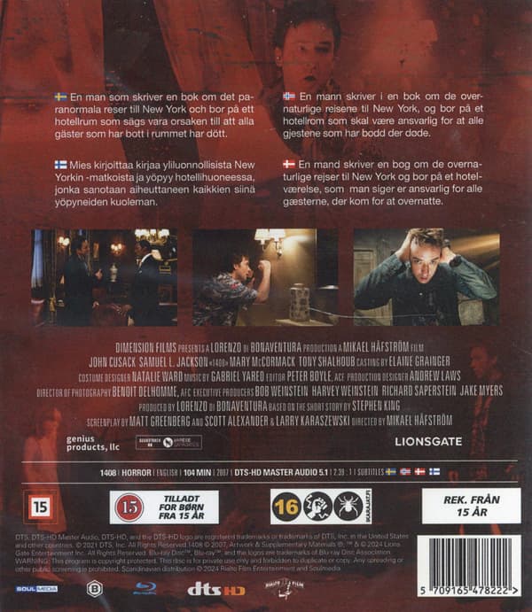 1408 (2007) (Blu-Ray)