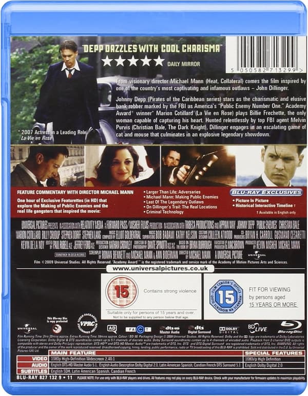 Public Enemies (2009) (Blu-Ray)