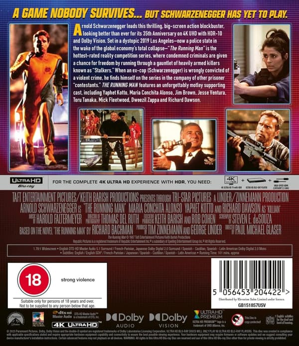 The Running Man (1987) (4K UHD)