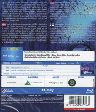 Lady and the Tramp (1955) (Blu-Ray)