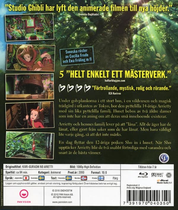Lånaren Arrietty (2010) (Blu-Ray)