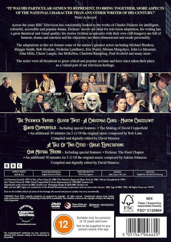 Charles Dickens Collection - 8 BBC Feature Length Adaptions (DVD)