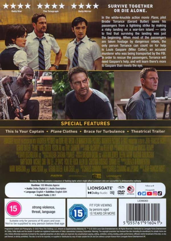 Plane (2023) (DVD)