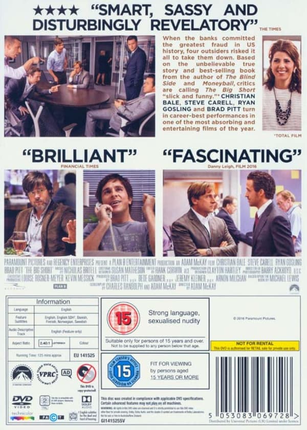 The Big Short (2015) (DVD)