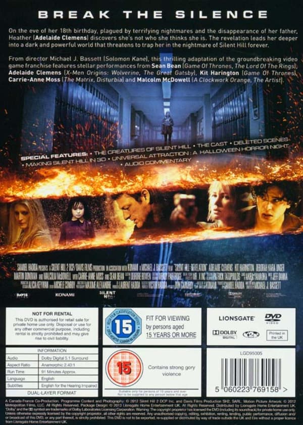 Silent Hill: Revelation (2012) (DVD)