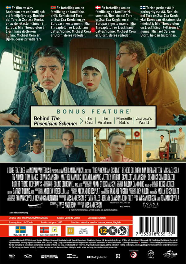 The Phoenician Scheme (2025) (DVD)