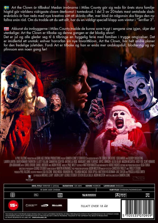 Terrifier 3 (2024) (DVD)