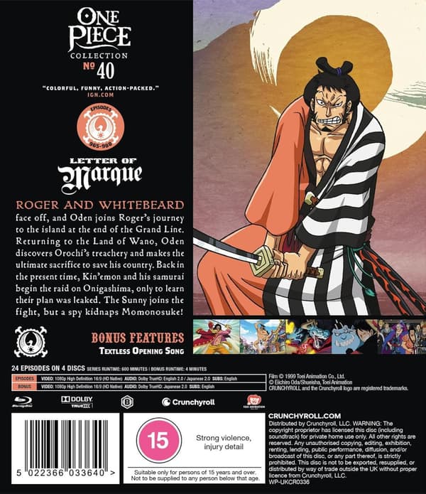 One Piece - Collection 40 (Episodes 965-988) (Blu-Ray)