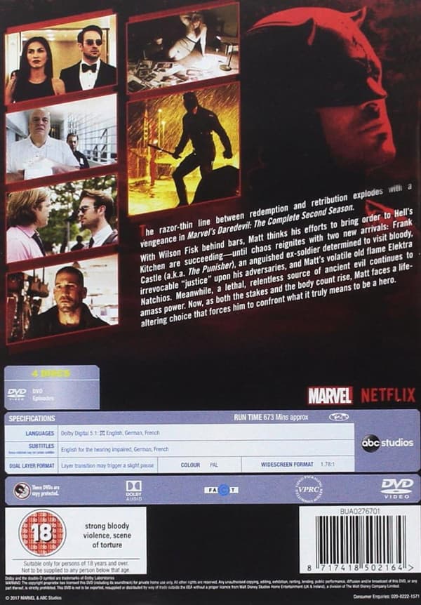 Daredevil Season 2 (2016) (DVD)