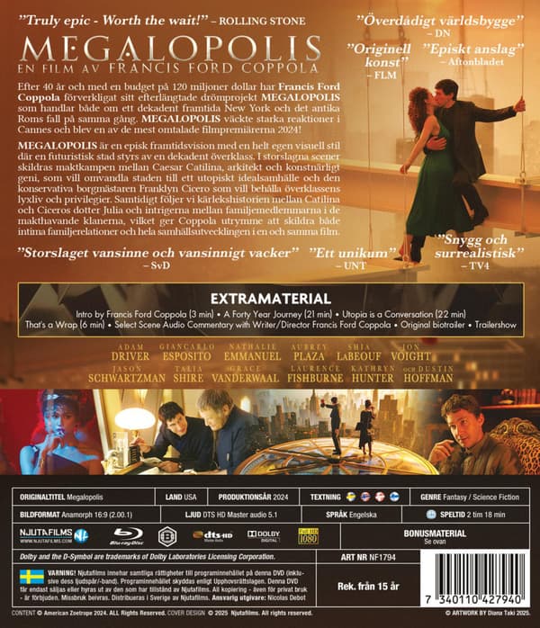 Megalopolis (2024) (Blu-Ray)