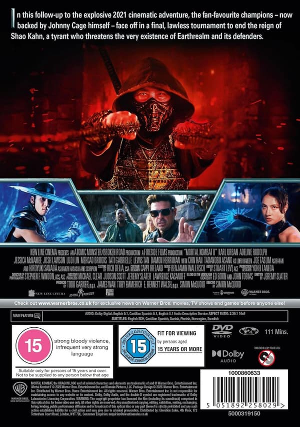 Mortal Kombat II (2026) (DVD)