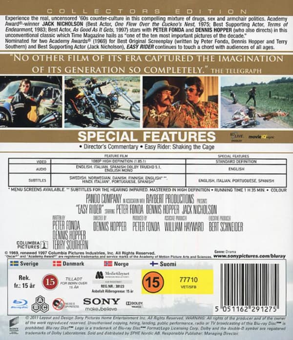 Easy Rider (1969) (Blu-Ray)