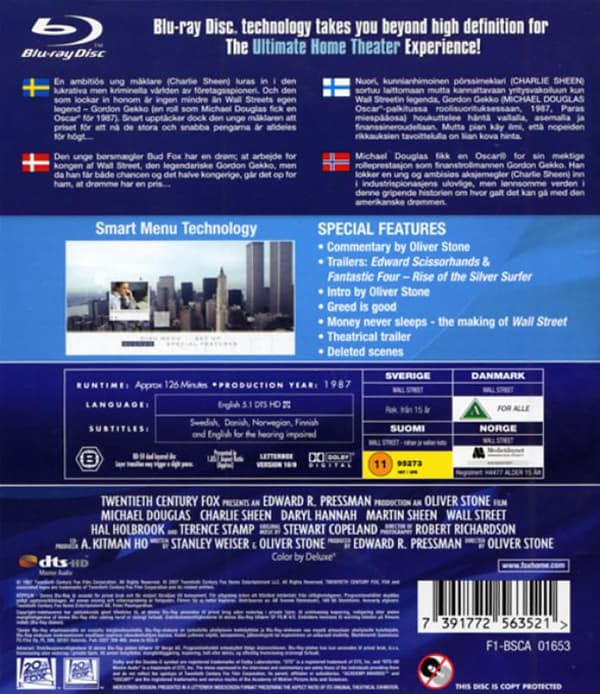 Wall Street (1987) (Blu-Ray)