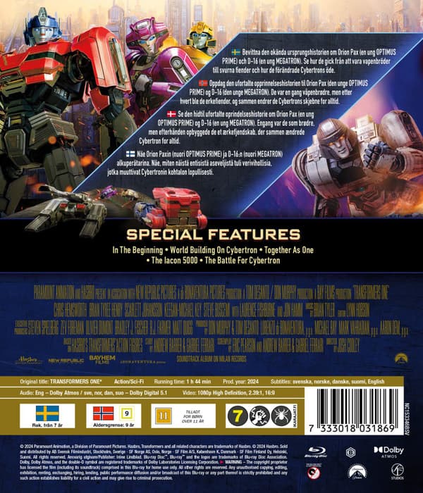 Transformers One (2024) (Blu-Ray)