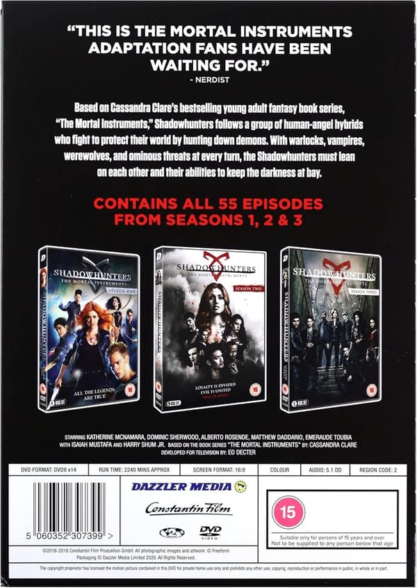 Shadowhunters (The Mortal Instruments) The Complete Series (2016-2019) DVD (import)