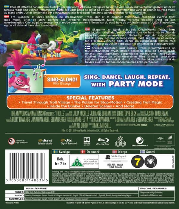 Trolls (2016) (Blu-Ray)
