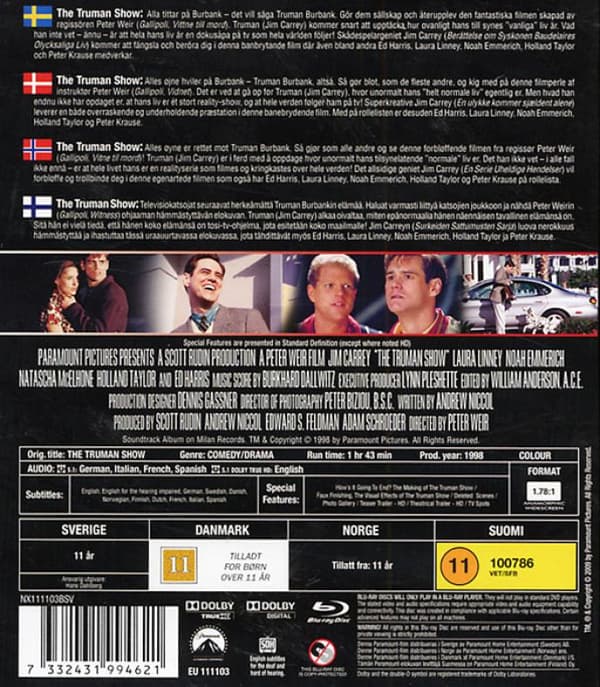 The Truman Show (1998) (Blu-Ray)