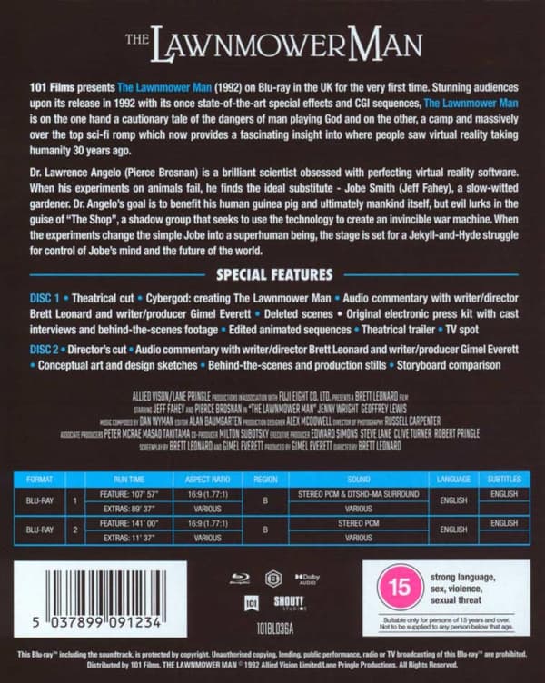 The Lawnmower Man (1992) (Blu-Ray)