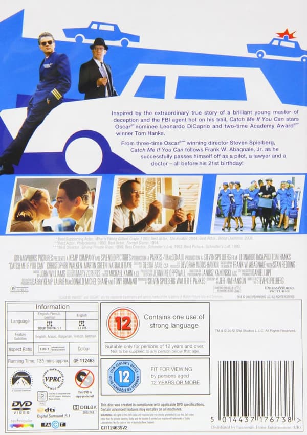 Catch Me If You Can (2002) (DVD)