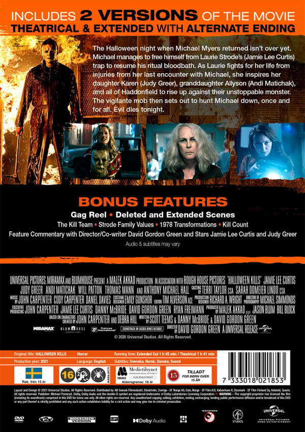 Halloween Kills (2021) (DVD)