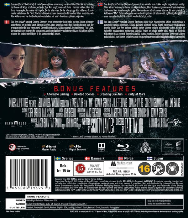 Ma (2019) Blu-Ray (svensk text)