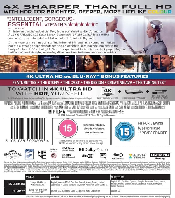 Ex Machina (2014) (4K UHD)