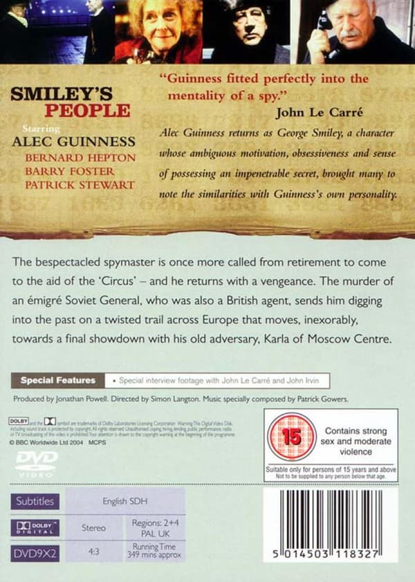 Smileys People (1982) Mini Series (DVD)