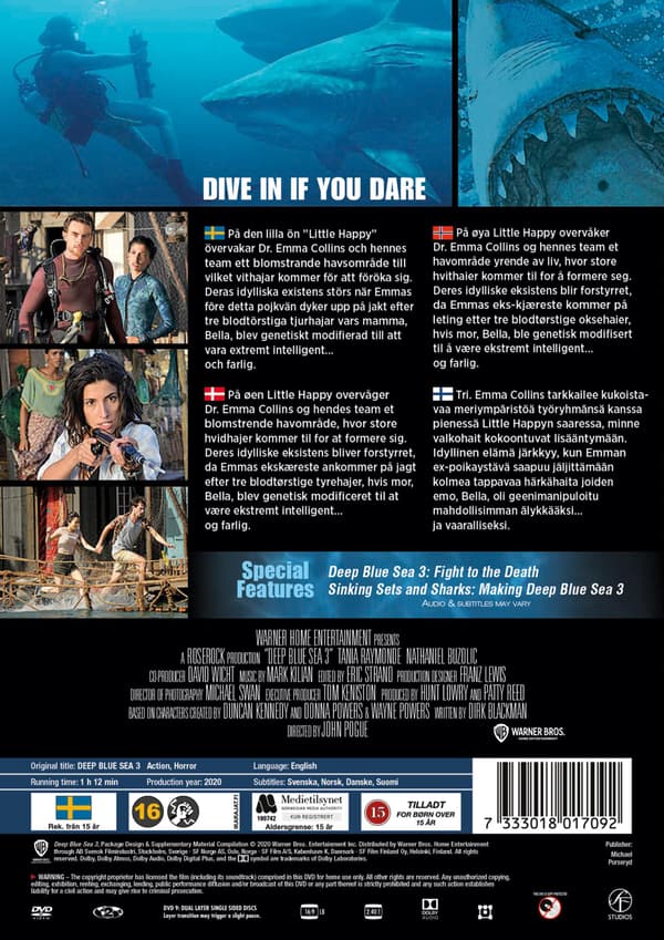 Deep Blue Sea 3 (2020) (DVD)
