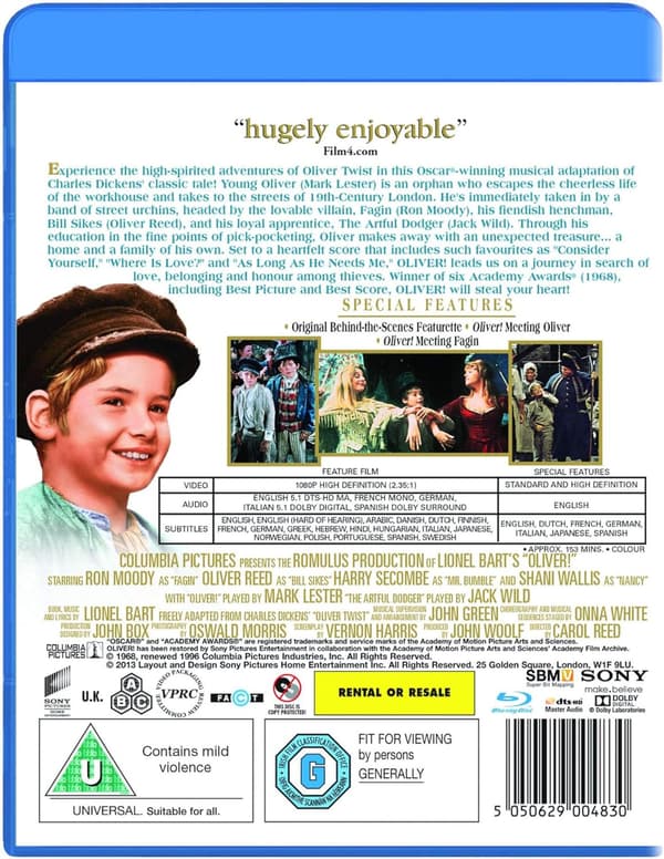 Oliver! (1968) (Blu-Ray)