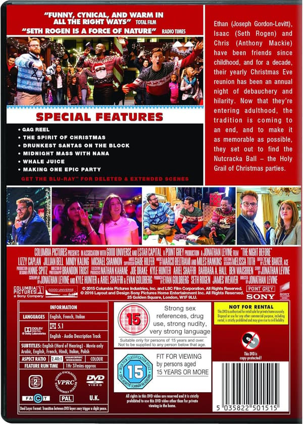 The Night Before (2015) (DVD)