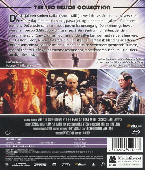 The Fifth Element (1997) (Blu-Ray)
