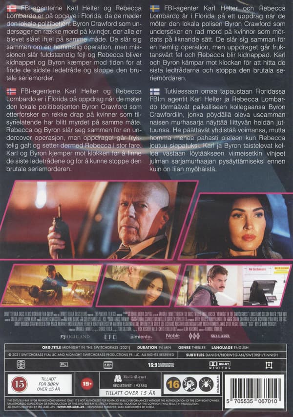 Midnight in the Switchgrass (2021) (DVD)