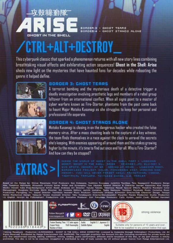 Ghost in the Shell: Arise - Border 3 & 4 (DVD)