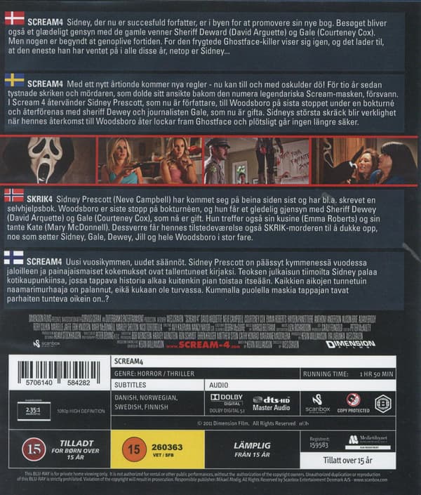 Scream 4 (2011) (Blu-Ray)