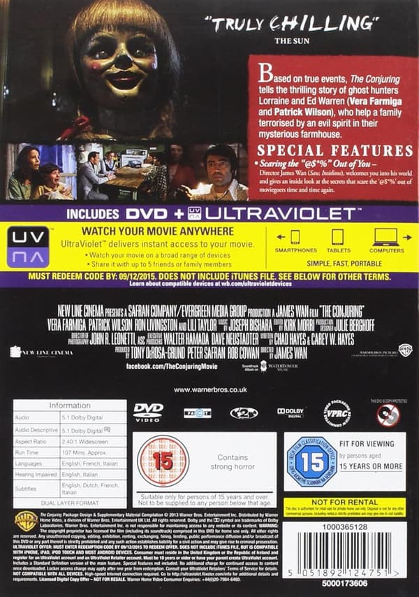 The Conjuring 1 (2013) (DVD)