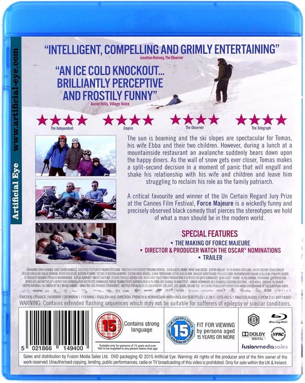 Force Majeure (2014) (Blu-Ray)