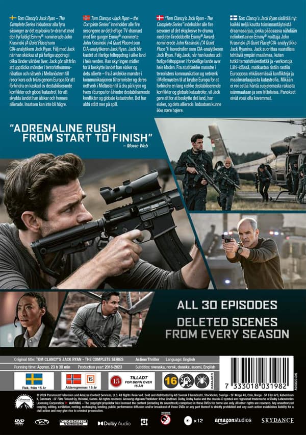 Jack Ryan The Complete Series (2018-2023) (DVD)